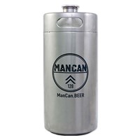 ManCan Stainless Steel Growler Mini-Keg (128 oz)