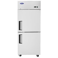 Atosa Upright Refrigerator / Divided Door, Right Hinged - Top Mount / Top Mount (2) Divided Door Refrigerator (RIGHT)