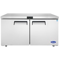 Atosa Undercounter Refrigerator - 60-in Wide/Two Door
