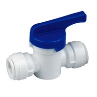 Push-In Fitting with Shutoff Valve