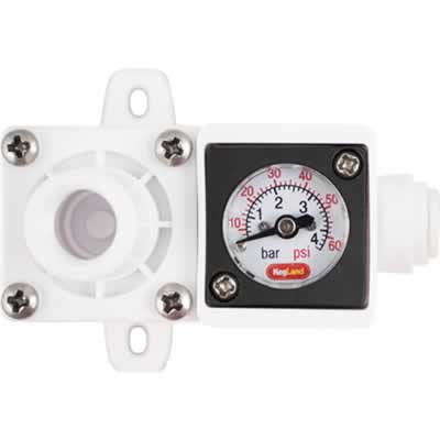 In-Line Regulator with Gauge (0-60 PSI) for Liquid & Gas (Alternate View 2)