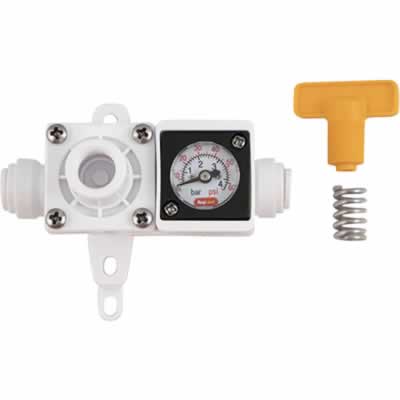 In-Line Regulator with Gauge (0-60 PSI) for Liquid & Gas (Alternate View 5)