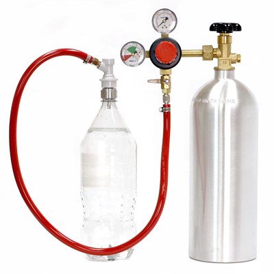 Soda Carbonating Kit - Taprite Regulator - 5 lb CO2 Tank / 