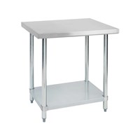30-in Wide Stainless Steel Work Table w/ Legs (18 GA / 24-in Deep) / Stainless Steel Work Table & Leg