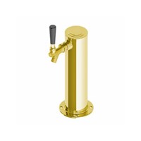 3" Single Faucet Gold Draft Tower / 3" Single Faucet Gold Draft Tower