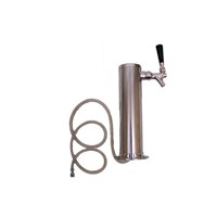 Stainless Steel Beer Tower - 1 Faucet - 3" Tower