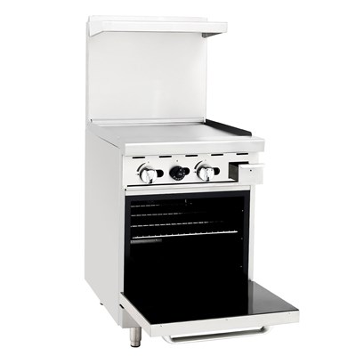 CookRite 24-in Wide Griddle w/ 20-in Wide Oven 2 Oven Racks (Casters Included) (Alternate View 3)