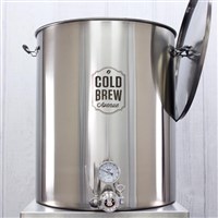Deluxe Commercial Cold Brew Coffee Maker with Stainless Filter (50 Gallon) / Stainless Steel Cold Brew Coffee System