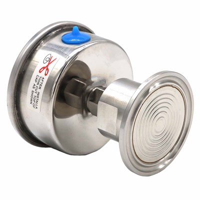 1.5" Tri-Clamp Oil Filled Pressure Gauge (Rear Mount) (Alternate View 2)