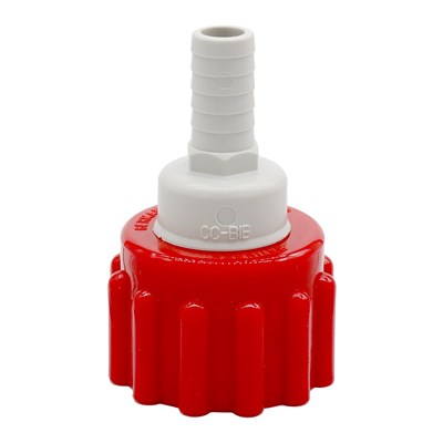BIB Bag Connector - Screw On with Plastic Barb (COKE) / 