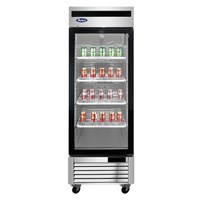 Atosa Upright Freezer w/ One Glass Door & Stainless Interior/Exterior - Bottom Mount (Alternate View 1)