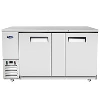 Atosa 69-in Stainless Steel Back Bar Cooler / 69'' Back Bar Cooler - S/S
