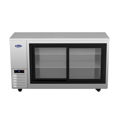 Atosa 69-inch Shallow Depth Sliding Glass Door Back Bar Cooler (S/S) / Atosa 69-inch Shallow Depth Sliding Glass Door Ba