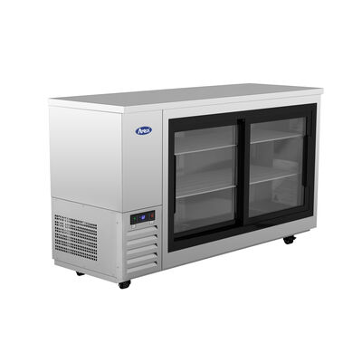 Atosa 69-inch Shallow Depth Sliding Glass Door Back Bar Cooler (S/S) (Alternate View 2)