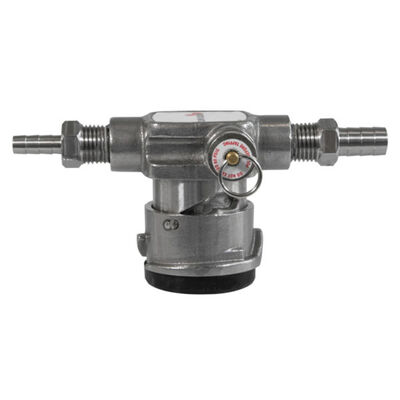 Micro Matic Low Profile D System Keg Coupler - Stainless Steel / 