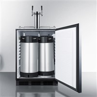 Summit 24" Wide Built-In Dual Tap Cold Brew Coffee Kegerator (ADA Compliant) (Alternate View 2)