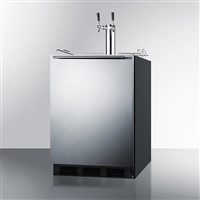 Summit 24" Wide Built-In Dual Tap Cold Brew Coffee Kegerator (ADA Compliant) (Alternate View 4)