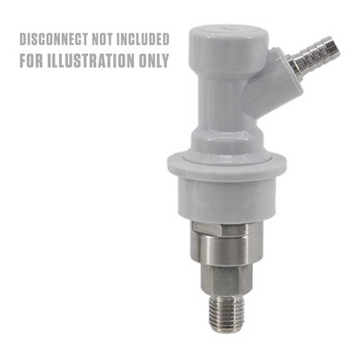Gas Ball Post (for Ball Lock Disconnects) with 1/4" MFL (Alternate View 2)