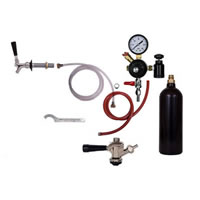 Refrigerator Commercial Keg Kit - 1 Faucet - 20oz CO2 Cylinder (Alternate View 1)
