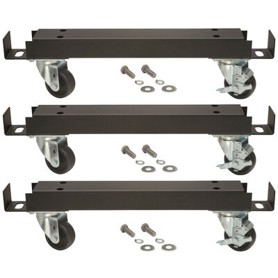 Pro-Line Series Channel Bar Caster Set - 3 Bars with 6 Heavy-Duty Casters (Alternate View 2)