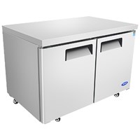 Atosa AUR48SD 48-In Undercounter Refrigerator, Two Door (Alternate View 3)