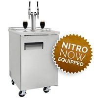 NitroNow Commercial Stainless Dual Faucet On-Demand Nitro Coffee Kegerator (Alternate View 2)