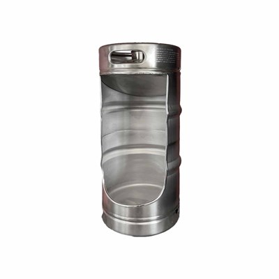 Keg Urinal w/ Flusher & Drain - 1/4 bbl Keg (Alternate View 2)