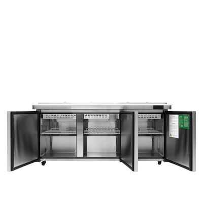 Atosa MSF8308GR-NTCV 72-Inch 3-Door Mega Top Sandwich Prep Table (Alternate View 2)