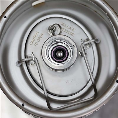 Hybrid Keg Replacement Lid Assembly (Complete w/ Stem) (Alternate View 2)