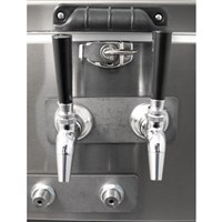 Komos™ Pro Stainless Steel Draft Jockey Box - 2 Faucet (Front Entry) (Alternate View 2)