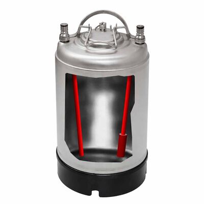 Carbonation Keg with Diffusion Stone - Single Handle - 2.5G (Alternate View 1)