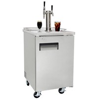 Nitro Coffee & Iced Coffee Dual Tap Commercial Grade Kegerator (Black/Ball Lock) (Alternate View 6)
