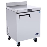 Atosa Worktop Refrigerator - 27-in Wide/One Door w/ Backsplash (Alternate View 2)