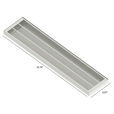 24"X7" Surface Mounted Drip Tray without Drain (Alternate View 2)