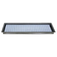 Flush Mount Drip Tray with Removable Grid - with Drain - 14 3/4"  (Alternate View 1)