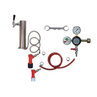1 Faucet Tower Keg Kit - Taprite Regulator - PIN LOCK / 