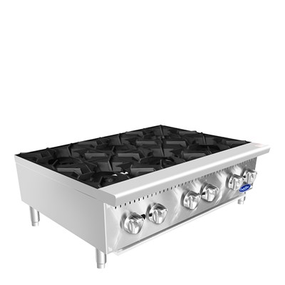 CookRite 36-in Countertop 6 Burner Hotplate w/ 192,000 BTU (Alternate View 2)