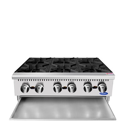 CookRite 36-in Countertop 6 Burner Hotplate w/ 192,000 BTU (Alternate View 5)