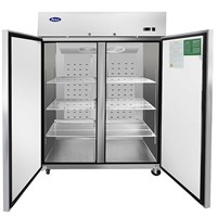 Atosa Upgright Refrigerator / Two Door - Top Mount (Alternate View 2)