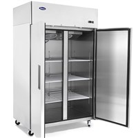 Atosa Upgright Refrigerator / Two Door - Top Mount (Alternate View 3)