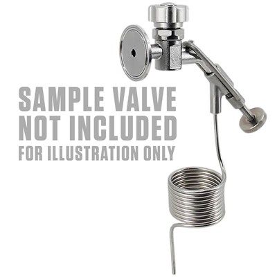 "Pigtail" Sampling Coil for Triclamp Sample Valve (Alternate View 4)