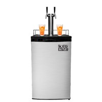 Kombucha Kegerator - 2 Faucet (Silver) / 