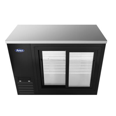 Atosa 48-inch Shallow Depth Sliding Glass Door Back Bar Cooler (Black) (Alternate View 5)