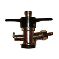 American "D" Keg Tap (Coupler - Sanke) - Twist on Style / 