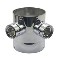 3" Draft Beer Tower Extension - 2 Faucet (Polished SS) (Alternate View 1)
