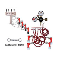 4 Faucet Tower Keg Kit - PIN LOCK / 