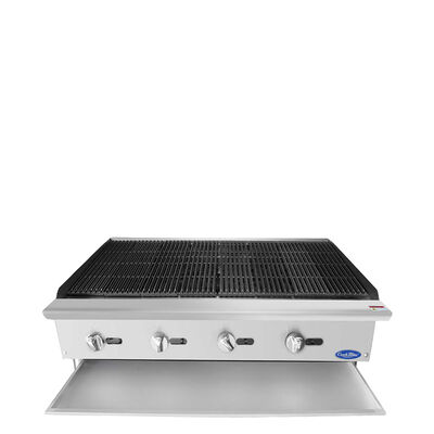 CookRite 48-in Countertop Char-rock Broiler w/ 140,000 BTU (Alternate View 2)