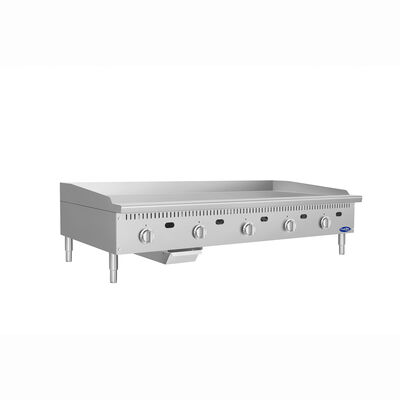 Atosa CookRite ATG-6024-S 60" Thermostatic Polished Steel Griddle, 150,000 BTU (Alternate View 2)