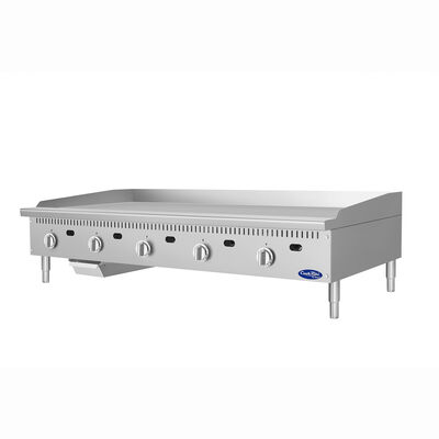 Atosa CookRite ATG-6024-S 60" Thermostatic Polished Steel Griddle, 150,000 BTU (Alternate View 3)