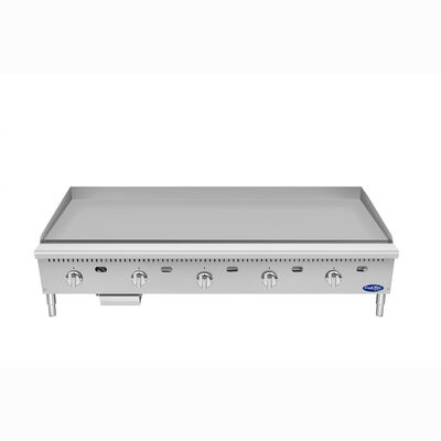 Atosa CookRite ATG-6024-S 60" Thermostatic Polished Steel Griddle, 150,000 BTU (Alternate View 4)
